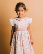 Vestido floral/ linho