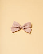 Laço de cabelo/ linho rosa velho + 1 cor