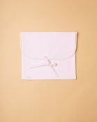 Saco 1ª roupinha/ piqué rosa claro + 2 cores