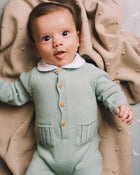 Fatinho tricot bolsinhos / aloé vera + 2 cores