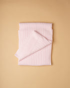 Manta tricot/ rosa claro + 2 cores