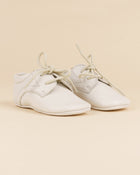 Sapatos cordão bebé menino/ pele cor cru